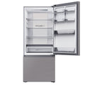 Haier 433L Bottom Mount Fridge - Satina Silver, 5.5 Star Energy, Humidity Fresh Zone - HRF420BS