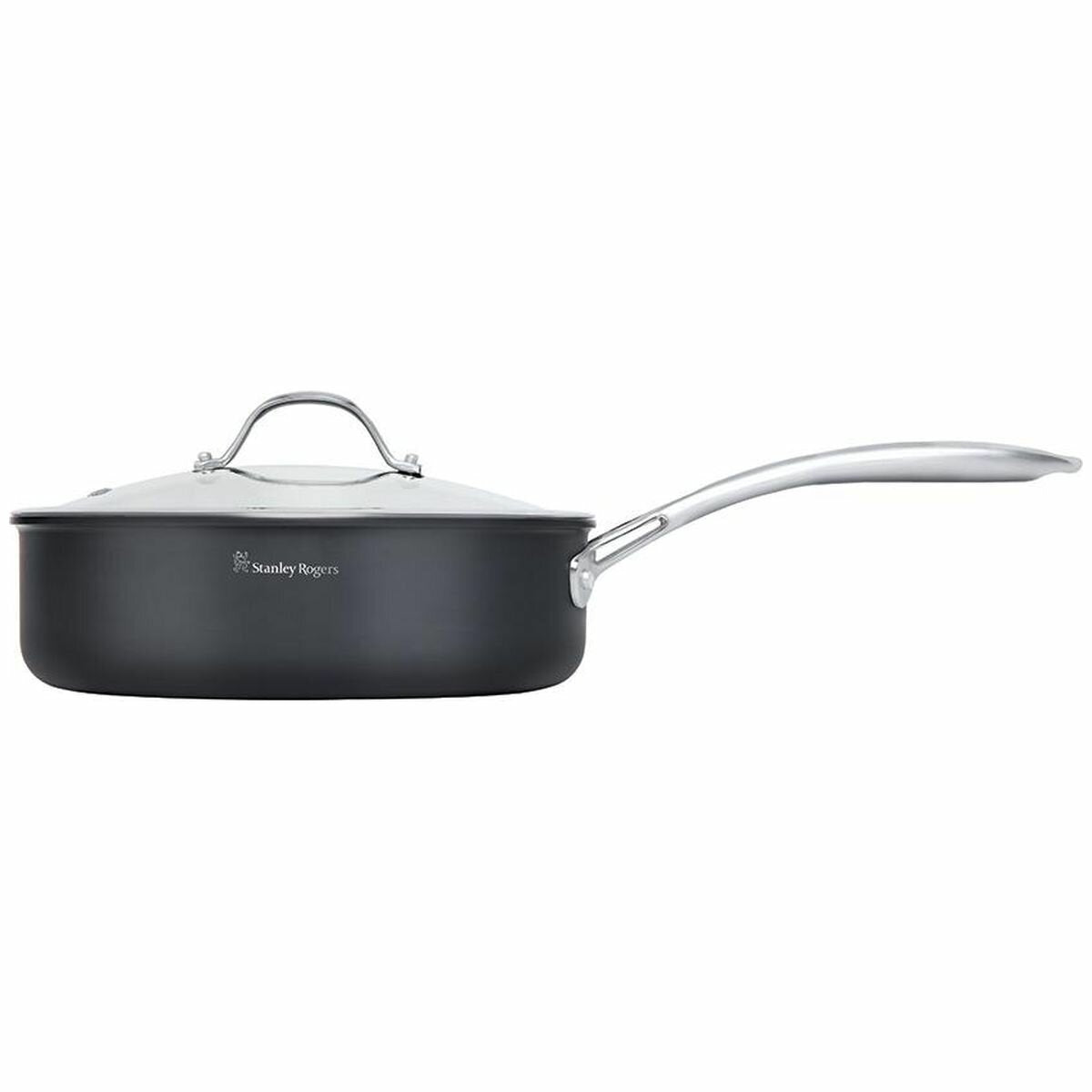 Stanley Rogers 26cm BI-PLY Professional saute pan - 3L, glass lid, induction compatible - 42283