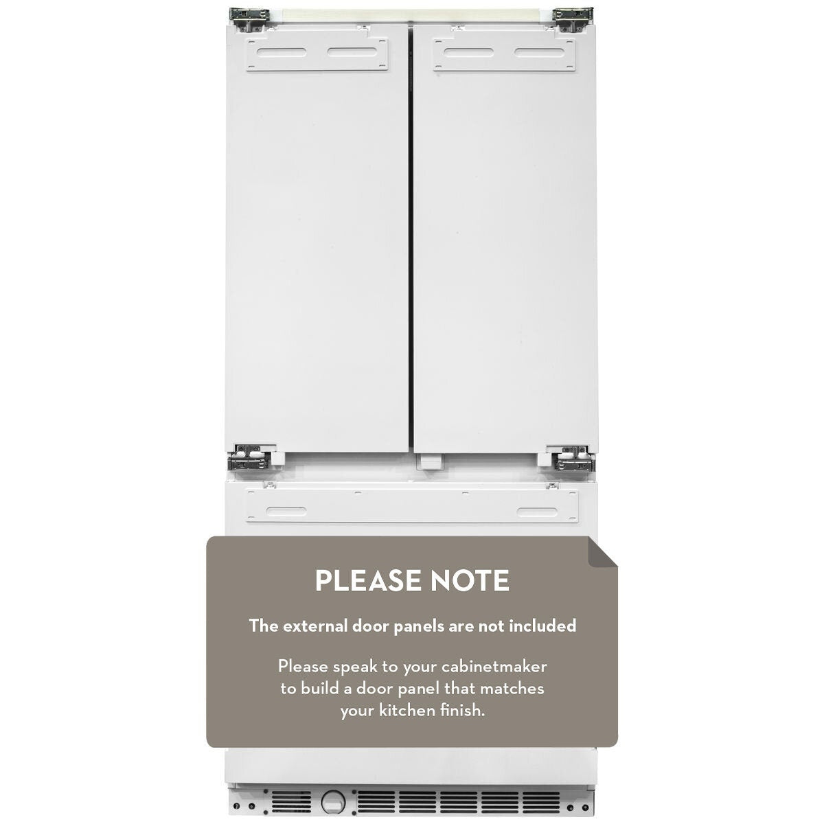 Artusi 90cm Integrated French Door Refrigerator - 439L, Frost Free, 2.5 Star Rating - AINT8900FD