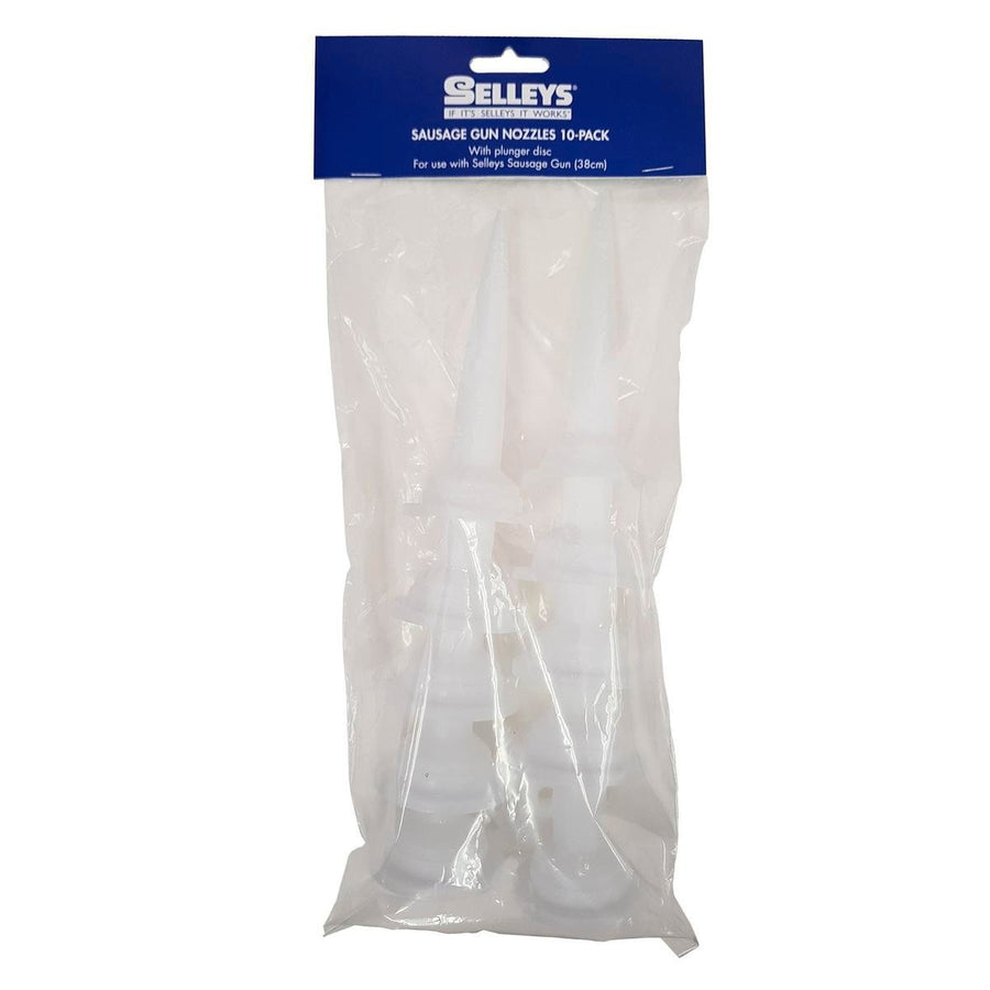 Selleys Sausage Nozzles - 10 Pack - Plastic - Non Clogging - Durable - SuperSaverAU - view 1