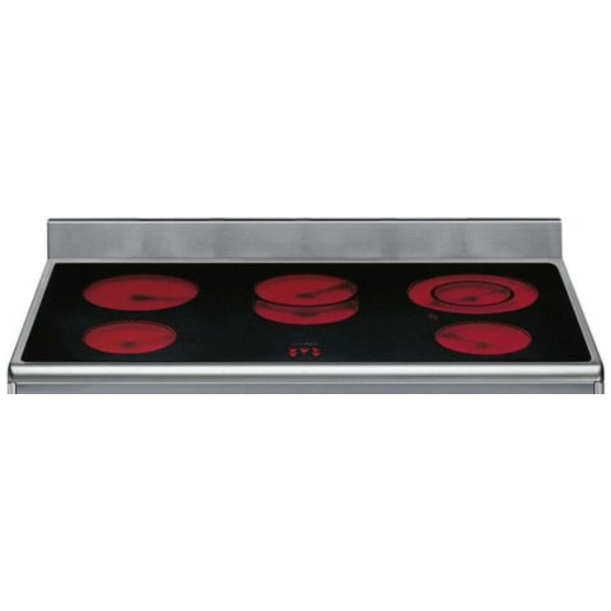 Smeg 90cm Ceramic Freestanding Oven - Stainless Steel, Five-Zone Cooktop, Thermoseal - FS9010CER-1