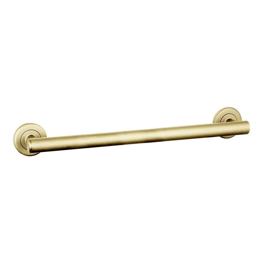 Evekare 600mm Brushed Brass Linear Grab Rail - Concealed Flange - 250kg Support - SuperSaverAU - view 1