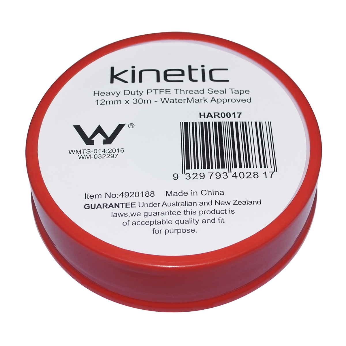 Kinetic Pink Premium Thread Seal Tape 12mm x 30m - Water Pipe Sealing - SuperSaverAU - view 2