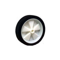 Move It 150mm Black Rubber Tyre with White Plastic Centre, Solid, 50kg Load