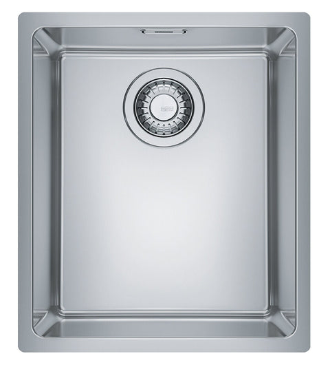 Franke Maris 340mm single bowl sink 24L - 18/10 stainless steel, made in Switzerland - MRX210-34