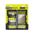 Ryobi 50 Piece Impact Drill and Drive Set - 225.4mm x 53mm x 254mm - Impact Absorption - SuperSaverAU - view 1