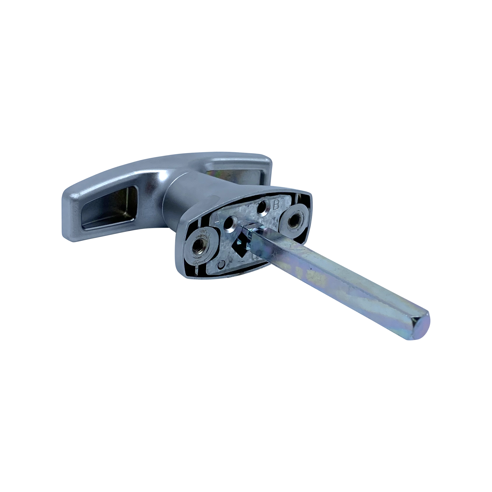 Liftaway Rear Fix T-Handle Garage Door Lock, Steel, Satin, 2 Keys