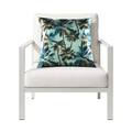 Mojo 45cm L.A. Palm Blue Polyester Cushion Cover Tropical Print