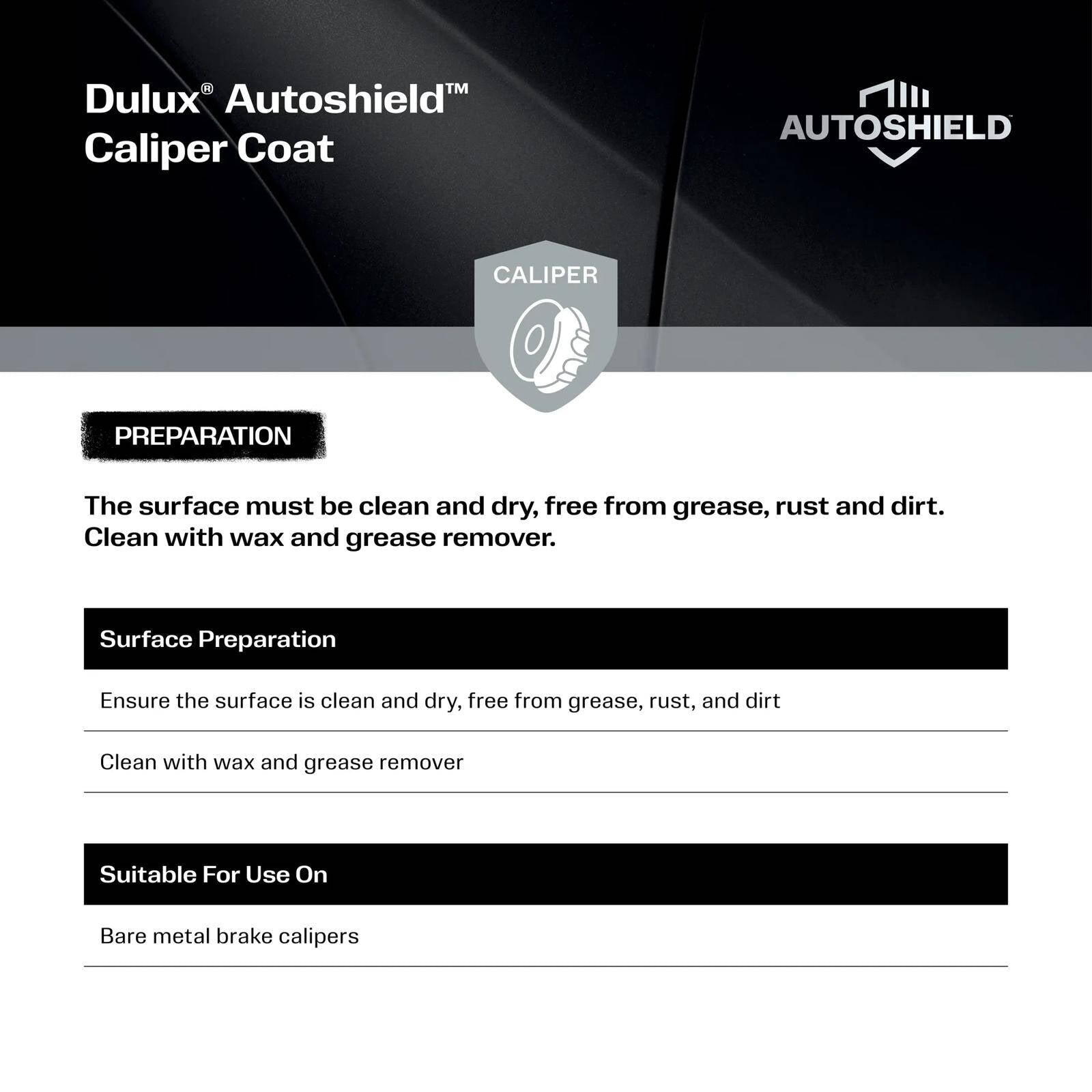Dulux Autoshield Red Caliper Acrylic Lacquer Spray Paint 340g