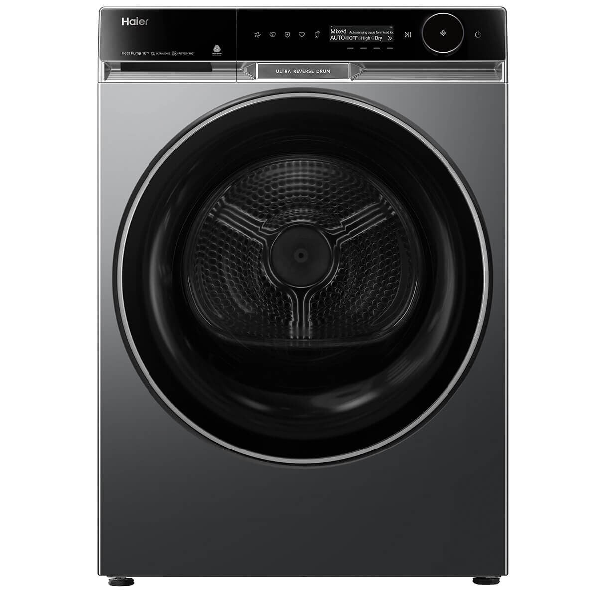 Haier 600 Series 10kg Heat Pump Dryer - Black, 10 Star Energy Rating, Ultra Sense - HDHP10PXB1