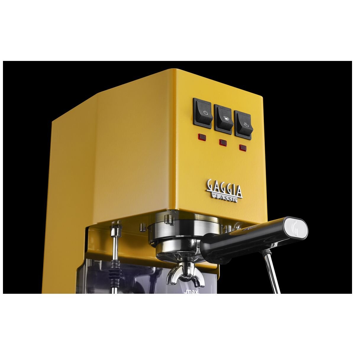 Gaggia Classic E24 Manual Coffee Machine - Yellow - Professional Filter Holder and Steam Wand - RI9481-18
