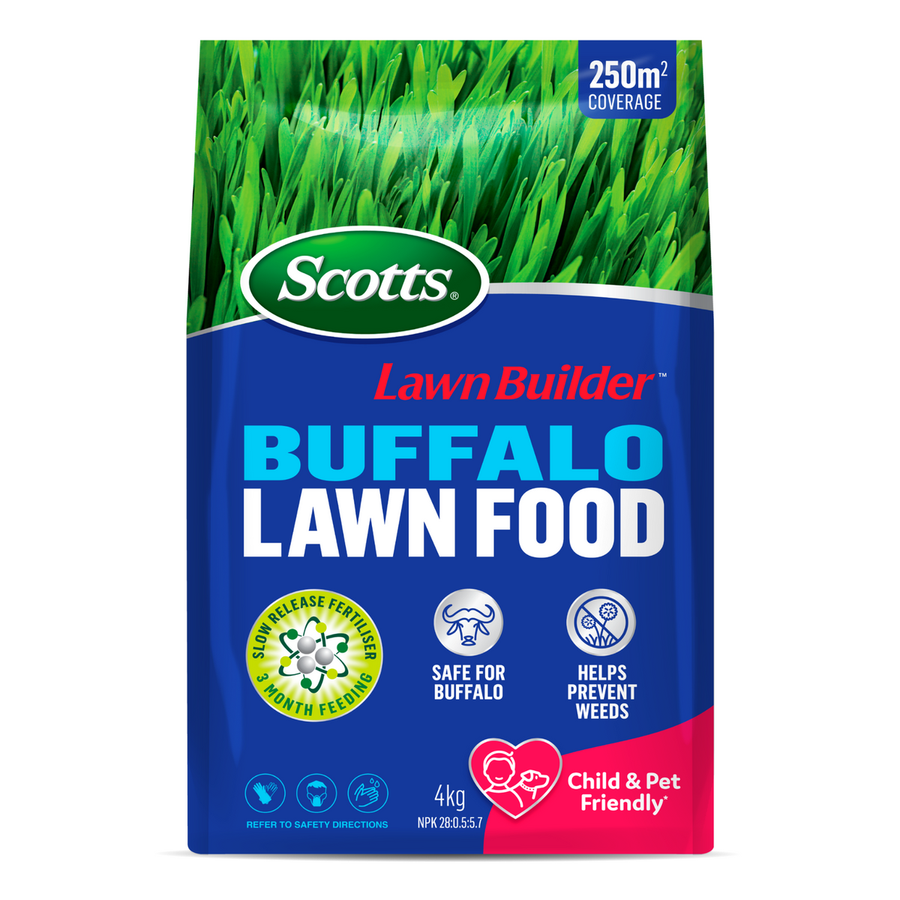 Scotts Lawn Builder Buffalo Lawn Food 4kg Granular Fertiliser 250m² - SuperSaverAU - view 1