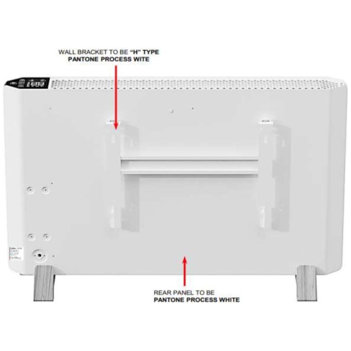 Goldair 2400W Convector Panel Heater - Wi-Fi and Voice Control, 24-Hour Timer, White - GPCV405