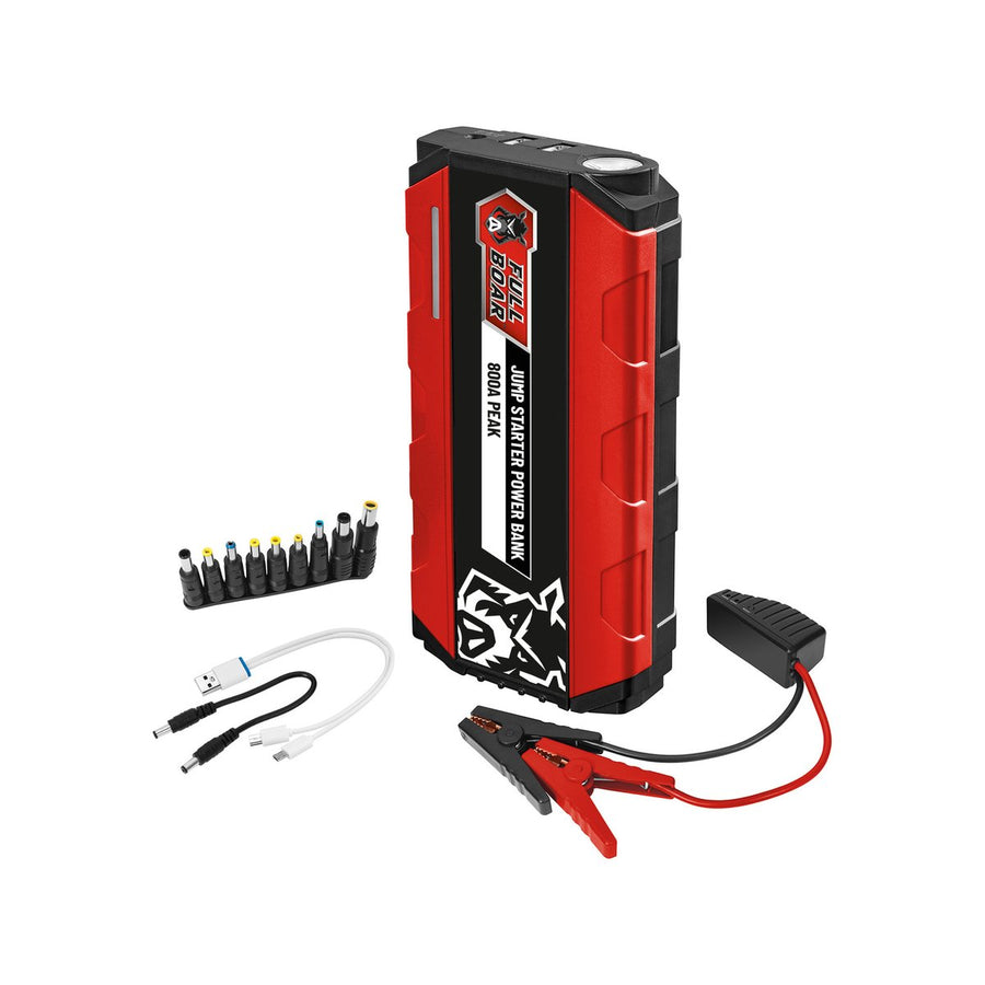 Full Boar 800a Jump Starter Power Bank - 12V - Portable - Smart Clamp Technology - SuperSaverAU - view 1