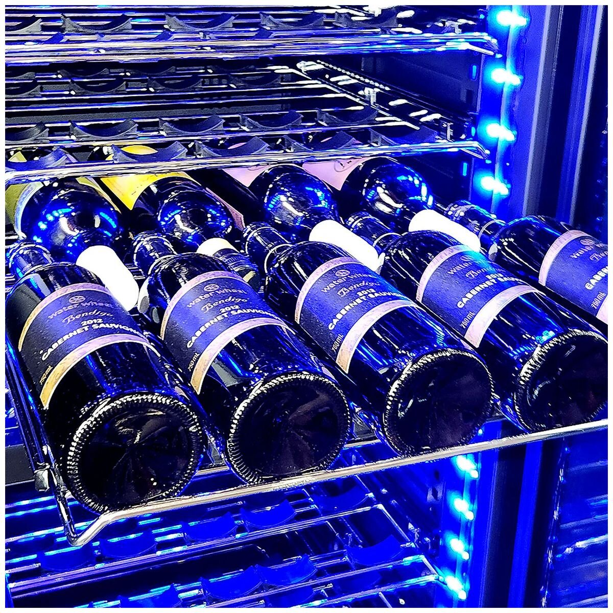 Schmick Upright Dual Zone Glass Door Wine Refrigerator - Stainless Steel - Front Venting - BD425D