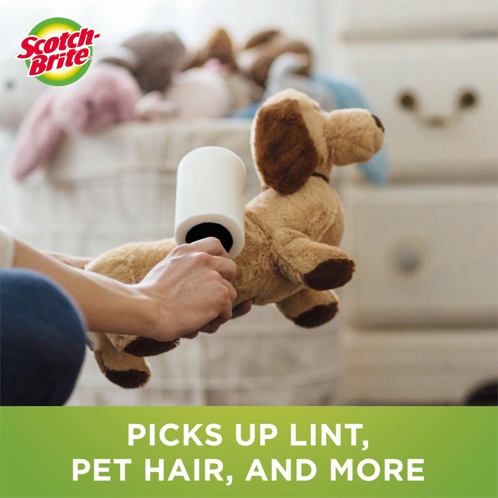 Scotch-Brite Pet Hair Lint Roller, 56 Sheet