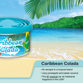 Little Trees Caribbean Colada Air Freshener Fiber Can - 30g - Long-Lasting Scent - SuperSaverAU - view 3