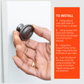 Taskmaster 34mm Round Cabinet Knob - Gunmetal - 1 Pack - Easy Installation - SuperSaverAU - view 4