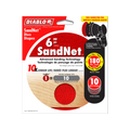 Diablo 150mm 180 Grit SandNET Orbital Discs with Connection Pad 10 Pack Red