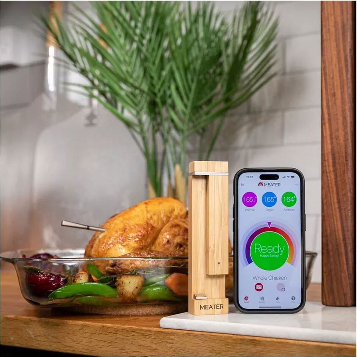 Meater Pro Duo Wireless Meat Thermometer - Two Probes - Bluetooth 5.2 - Stainless Steel - RTE-MT-MD201