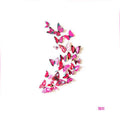 3D Butterfly Magnetic Wall Stickers Room Decor - 7011, Pack of 12
