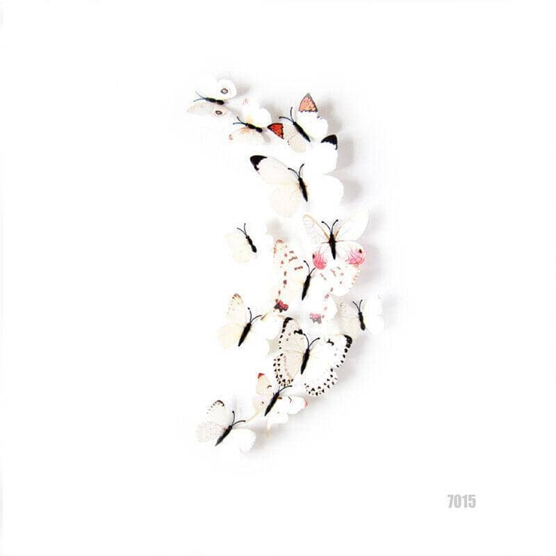 3D Butterfly Magnetic Wall Stickers Room Decor - 7015, Pack of 12