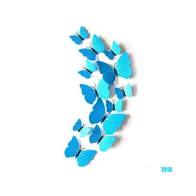 3D Butterfly Magnetic Wall Stickers Room Decor - 7016, Pack of 12