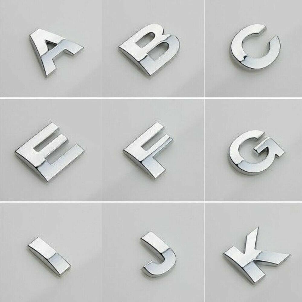 3D Car Letter Badge Self-Adhesive Emblem - Red Letter T - view 4