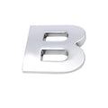 3D Chrome Car Letter Badge Self-Adhesive Emblem - Letter B