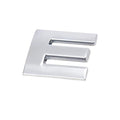 3D Chrome Car Letter Badge Self-Adhesive Emblem - Letter E