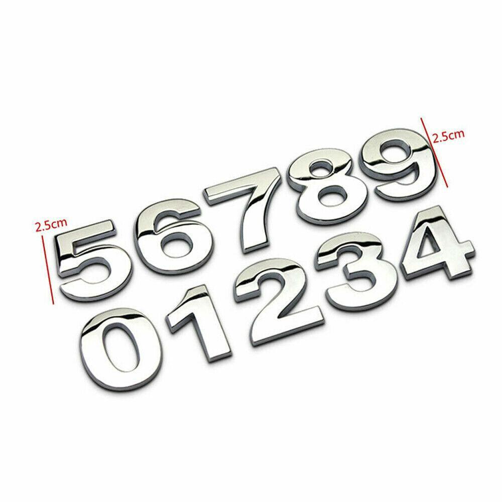 3D Chrome Car Letter Badge Self-Adhesive Emblem - Letter F - view 8