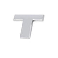 3D Chrome Car Letter Badge Self-Adhesive Emblem - Letter T