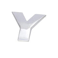 3D Chrome Car Letter Badge Self-Adhesive Emblem - Letter Y