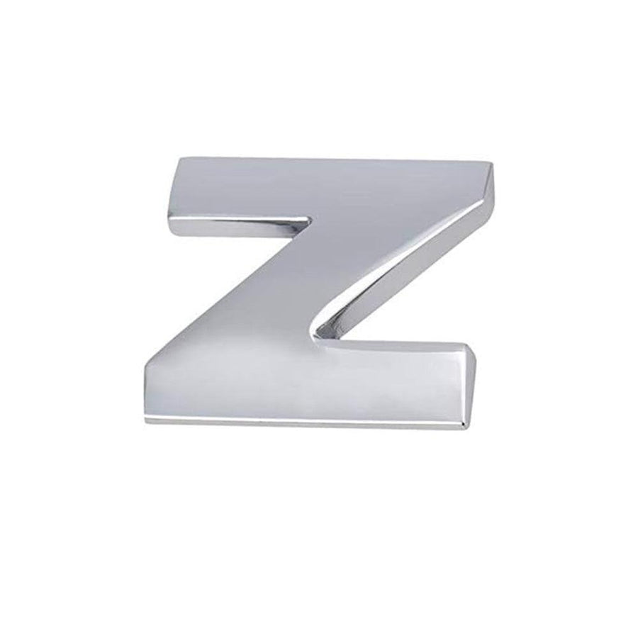 3D Chrome Car Letter Badge Self-Adhesive Emblem - Letter Z