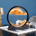3D Deep Sea Moving Sand Art Picture Round Glass Quicksand Painting - Red - view 6