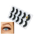 3D False Eyelashes, 5 Pairs - Full Feathered - view 4