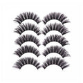 3D False Eyelashes, 5 Pairs - Full Flared Style 52