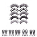 3D False Eyelashes, 5 Pairs - Mixed Look Style 55 - view 3