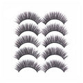 3D False Eyelashes, 5 Pairs - Soft Wispy Style 51
