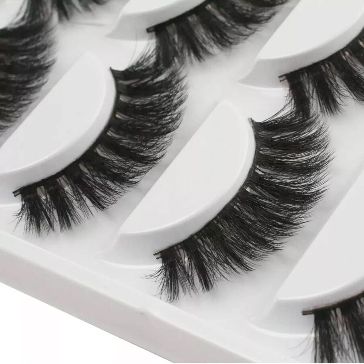 3D False Eyelashes, 5 Pairs - Soft Wispy Style 51 - view 4