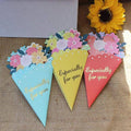 3D Flower Bouquet Greeting Cards, Pack of 20 - Aqua - view 5