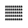 3D Holographic Fishing Lure Eyes - 3 mm, Silver, Pack of 100