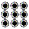 3D Holographic Fishing Lure Eyes - 3 mm, Silver, Pack of 100 - view 3