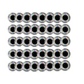 3D Holographic Fishing Lure Eyes - 5 mm, Silver, Pack of 100