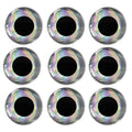 3D Holographic Fishing Lure Eyes - 5 mm, Silver, Pack of 100 - view 3