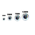 3D Holographic Fishing Lure Eyes - 5 mm, Silver, Pack of 100 - view 5
