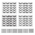 3D Mink False Eyelashes, 10 Pairs - Long Wispy Spikes (Y006) - view 3