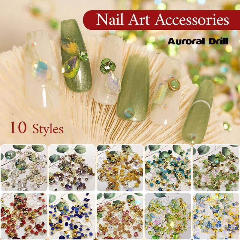 3D Nail Art Crystals Heart and Diamond Styles - Number 2 - view 2
