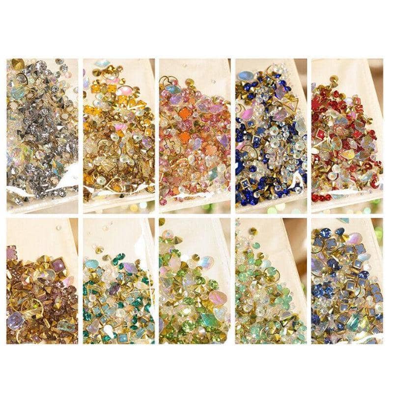 3D Nail Art Crystals Heart and Diamond Styles - Number 2 - view 3