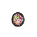 3D Nail Art Rhinestone Decoration Jar - Hot Pink Crystals